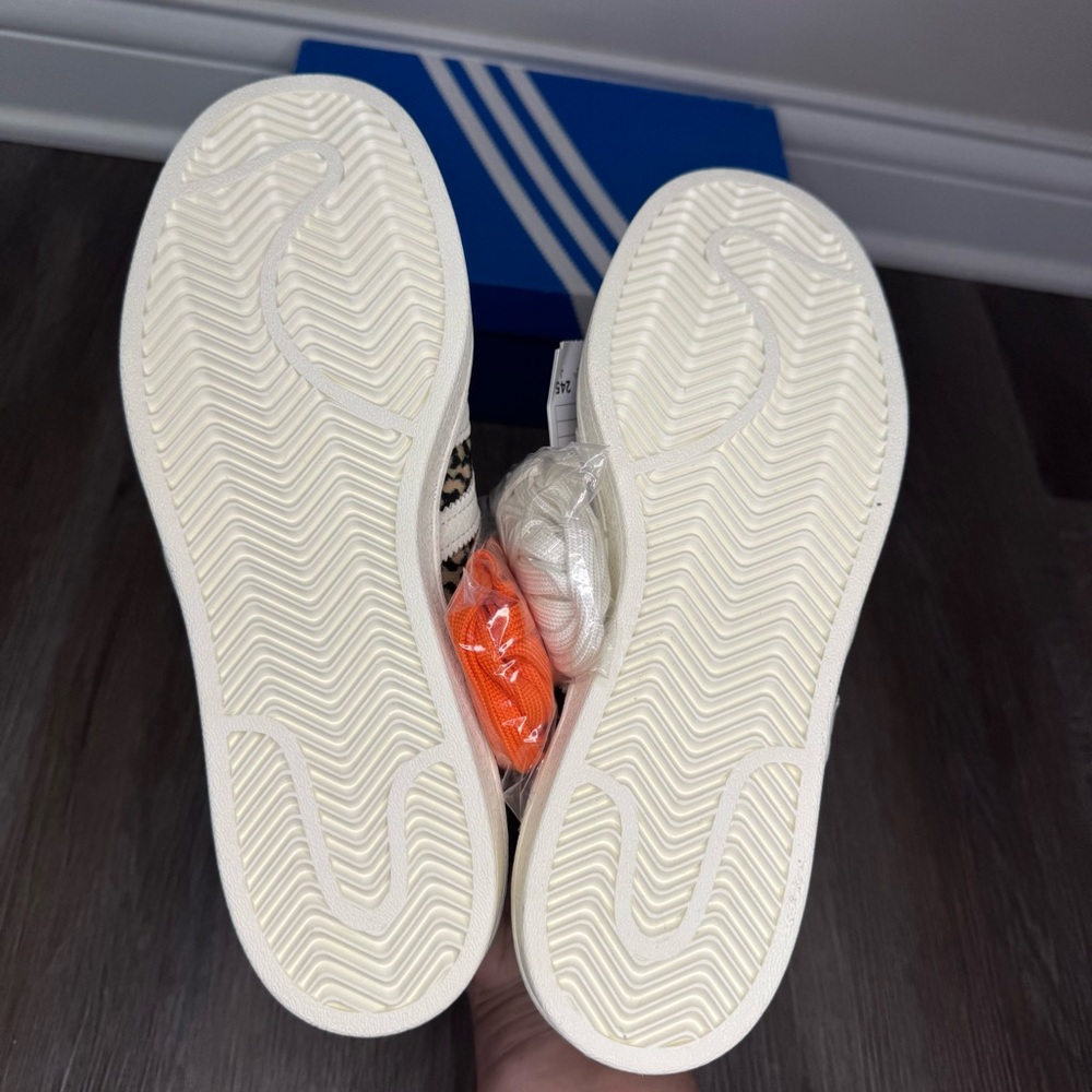Adidas Superstar Atmos Crazy Animal Black White Orange Sneakers - Picture 9 of 12